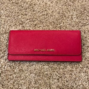 Hot Pink MK Wallet